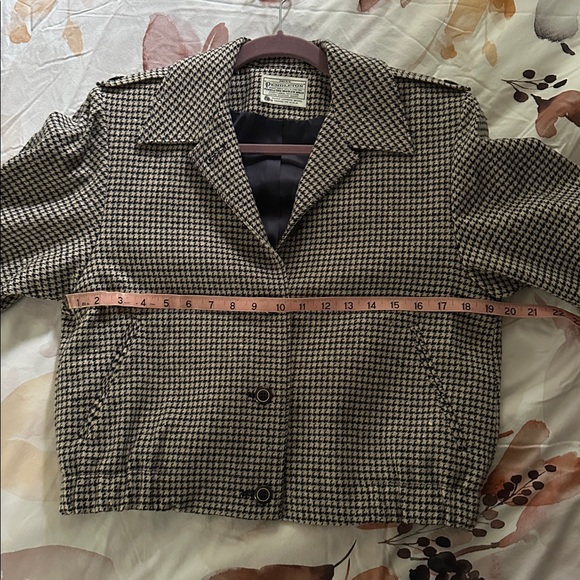 Vintage Miss Pendleton Houndstooth Crop Jacket - Picture 11 of 13